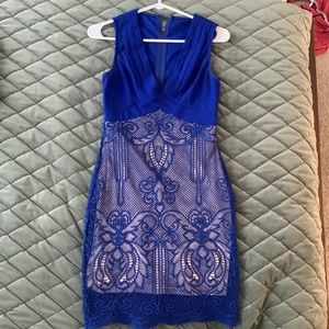 Women’s blue cocktail dress